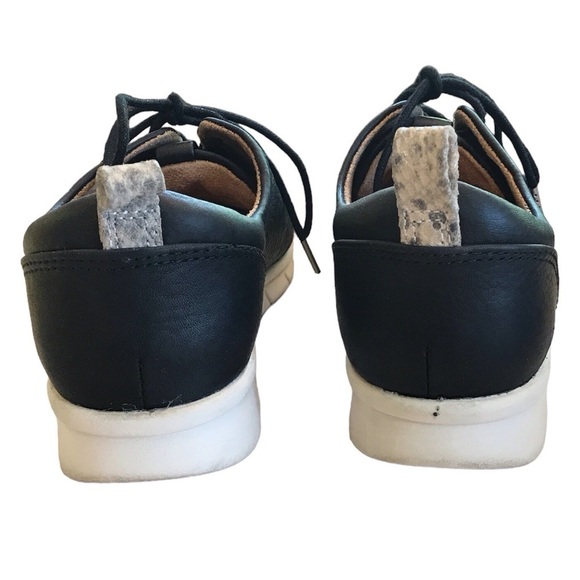 Comfortiva Align Cayson Black Leather Lace Up Sneakers - 7 - Picture 5 of 8